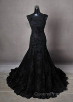 Off-The-Shoulder Long Wedding Dress With Applique
