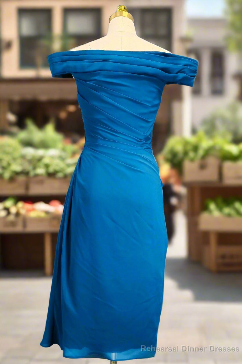 Off The Shoulder Mini Dress Short Mother Of The Bride Dresses