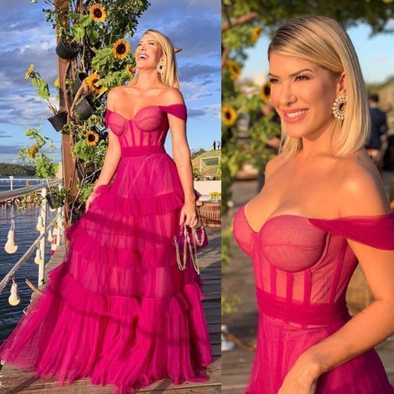 Off The Shoulder Classy Prom Dress, Classy Evening Dress, Classy Dress Secondary image