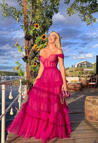 Off The Shoulder Classy Prom Dress, Classy Evening Dress, Classy Dress