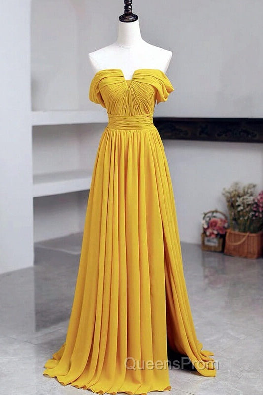 Off The Shoulder Split Chiffon Long Dress Secondary image
