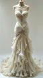 Off White Pleated Classy Evening Classy Prom Dress, Sweetheart Organza Wedding Dress,