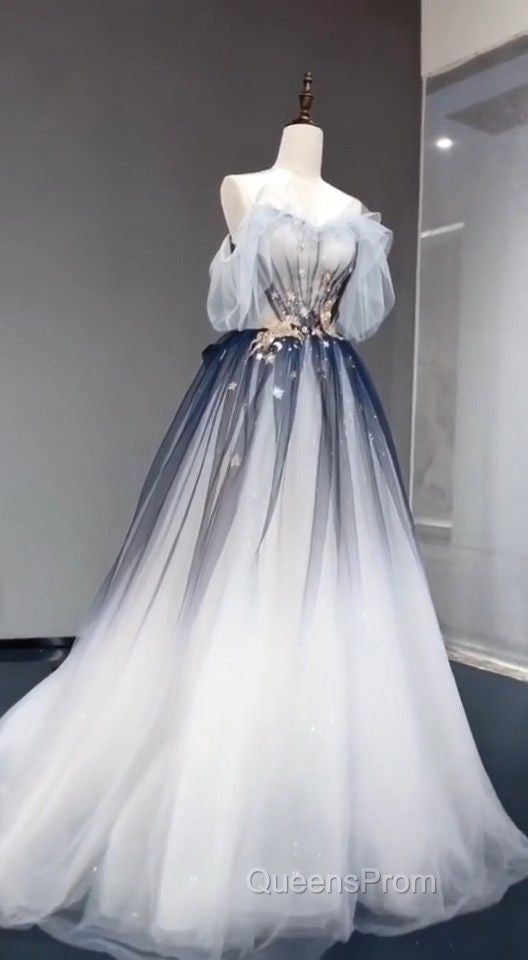 Ombre Evening Prom Dress Long Evening Dress