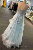 One Shoulder Flowers Lace Evening Prom Dress Applique Sweetheart With Split
