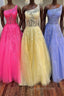One Shoulder Lace Long Evening Prom Dress, Lace Formal Evening Dress