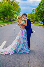Elegant Off The Shoulder Flowers Long Classy Prom Dress Tulle Classy Evening Dress