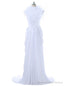 Open Back Formal Celebrity Dresses Mermaid Cap Sleeves Chiffon Lace Feather