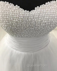 Pearl Sweetheart Tulle Wedding Dress
