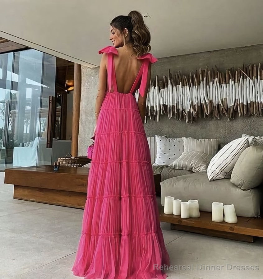 Pink Backless Prom Dress, Evening Dress Main image