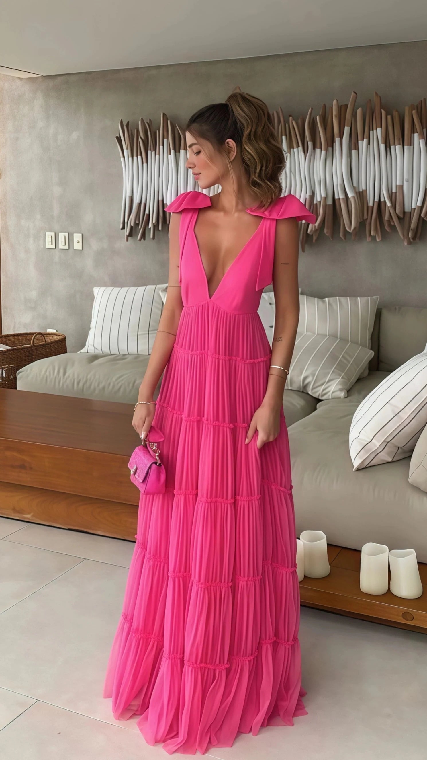 Neck Classy Evening Dress Main image