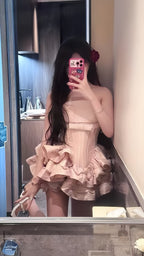 Pink Homecoming Dress Mini Party Dress Birthday Classy Prom Graduation Dress