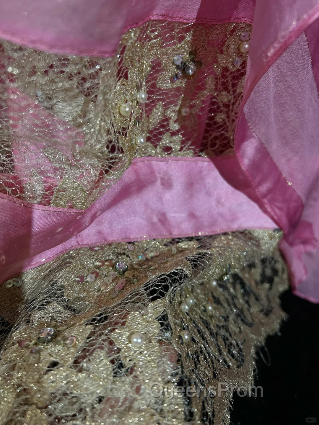 Pink Mermaid Spaghetti Straps Satin Beaded Long Evening Prom Dress Beautiful Bridal Dress