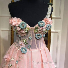 Pink Muslim Evening Dress A-Line One-Shoulder Tulle Pearls Long Islamic Dubai Saudi Arabic Long Formal Evening Gown