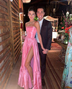 Pink Classy Prom Dress Women Sexy Dress Elegant Party Dress