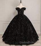 Pink Quinceanera Dress Sequin Off The Shoulder Ball Gown Dress