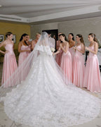 Pink Retro Elegant A-Line Spaghetti Strap Satin Long Classy Evening Dress Birthday Party Dress Bridesmaid Dress