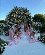 Pink Retro Elegant Sweetheart Neckline A-Line Spaghetti Strap Satin Long Evening Dress Birthday Party Dress Bridesmaid Dress