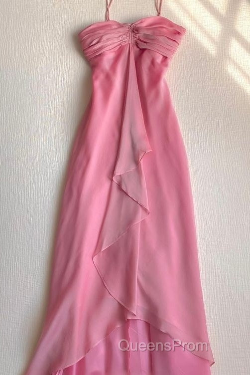 Pink Sheath Long Evening Prom Dress Sweet Formal Party Dress Secondary image