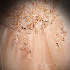 Pink Shiny Tulle Sweetheart Long Layers Party Dress, A-Line Pink Tulle Formal Dress Evening Prom Dress
