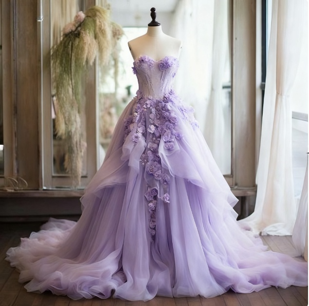 Pink Vintage A-Line Sweetheart Lace Tulle Long Classy Evening Gown Applique Wedding Dress
