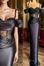 Plus Size Arabic Aso Ebi Black Lace Beaded Evening Prom Dress Spaghetti Sheath Satin Evening Formal Party Second Reception Gowns