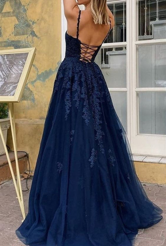 Popular Long Classy Prom Dress, Stylish Lace Classy Prom Dress,Modest New Classy Prom Dress Secondary image