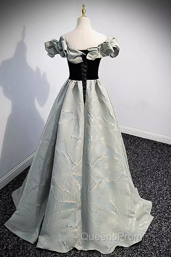 Pretty A Line Off The Shoulder Satin Long Evening Party Dress Evening Prom Dress Secondary image