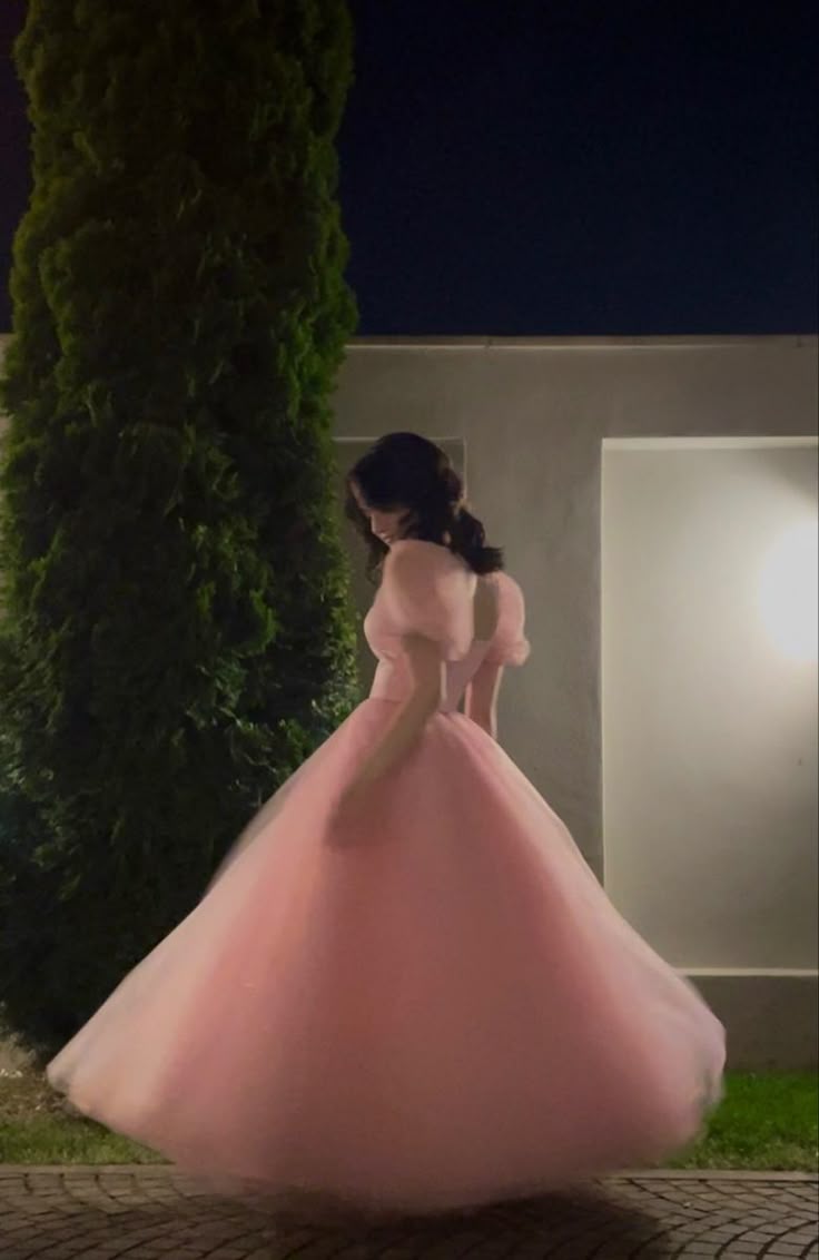 Pretty A Line Short Sleeves Pink Tulle Long Classy Prom Dress Classy Evening Dress Secondary image