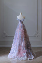 Pretty A Line Sweetheart Tulle Long Evening Prom Dress Evening Gowns