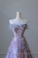 Pretty A Line Sweetheart Tulle Long Evening Prom Dress Evening Gowns