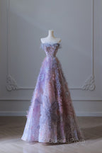 Pretty A Line Sweetheart Tulle Long Evening Prom Dress Evening Gowns