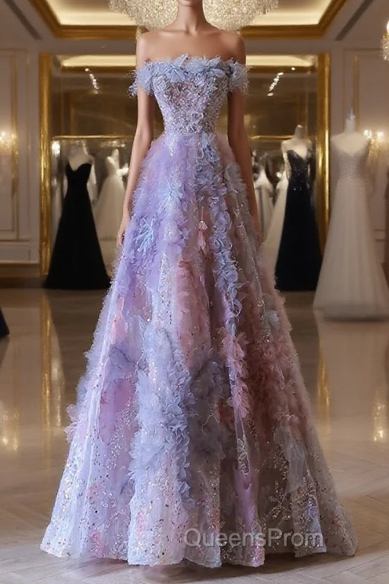 Pretty A Line Sweetheart Tulle Long Evening Prom Dress Evening Gowns Main image