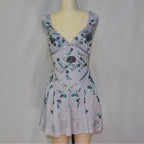 Pretty A Line V Neck Gray Chiffon Classy 8Th Grade Homecoming Dress Summer Middle School Hoco Dress 18Th Birthday Outfits