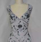 Pretty A Line V Neck Gray Chiffon Classy 8Th Grade Homecoming Dress Summer Middle School Hoco Dress 18Th Birthday Outfits