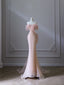 Pretty Mermaid Off The Shoulder Pink Sequin Long Classy Prom Dress Classy Evening Gowns