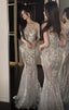 Pretty Mermaid Sequin Long Classy Prom Dress Sequin Party Dress