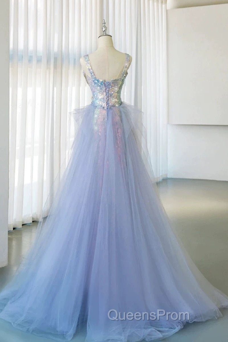 Pretty Mermaid Square Neckline Sequin Long Evening Dress Evening Prom Dress Secondary image
