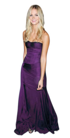 Pretty Mermaid Strapless Navy Blue Classy Prom Dress With Ruffle Long Classy Evening Party Dress