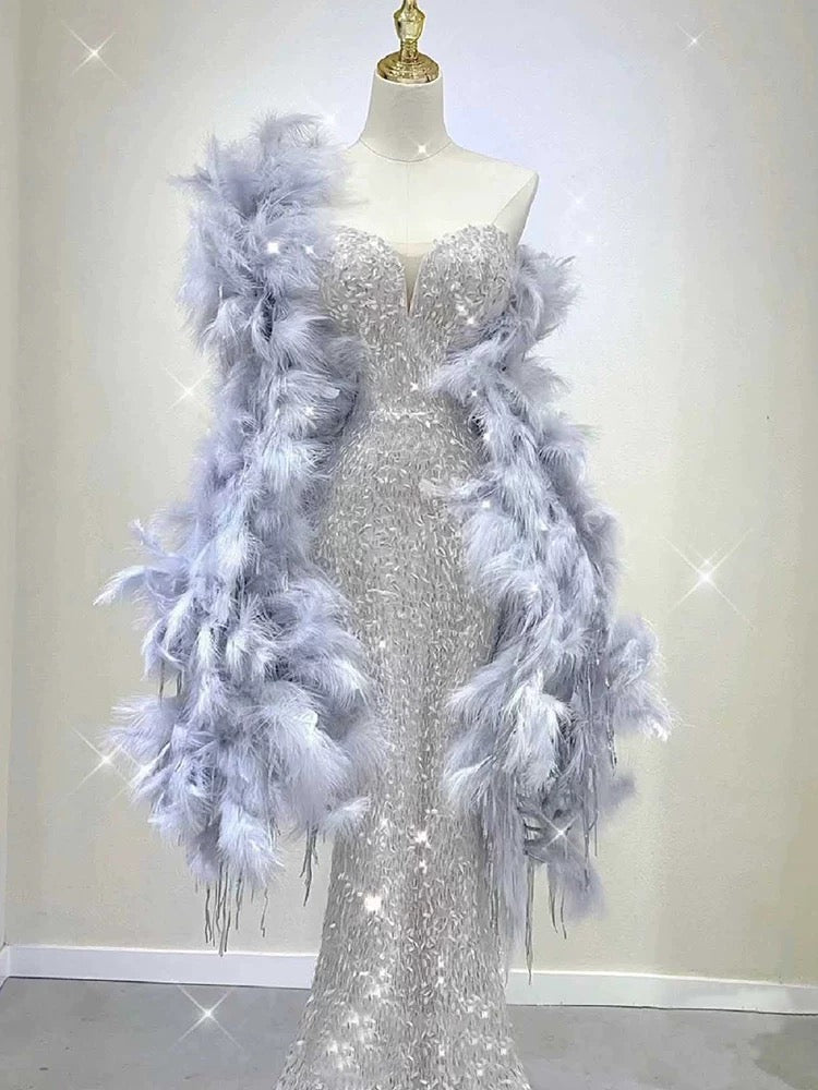 Pretty Mermaid Sweetheart Sequin Long Classy Evening Dress Classy Prom Dress Birthday Outfits