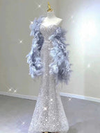 Pretty Mermaid Sweetheart Sequin Long Classy Evening Dress Classy Prom Dress Birthday Outfits