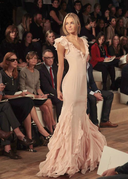 Pretty Mermaid V Neckline Long Chiffon Classy Prom Dress Classy Evening Dress