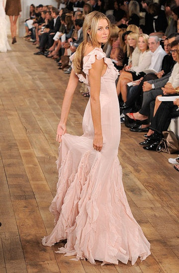 Pretty Mermaid V Neckline Long Chiffon Classy Prom Dress Classy Evening Dress