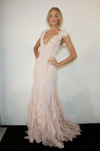 Pretty Mermaid V Neckline Long Chiffon Classy Prom Dress Classy Evening Dress