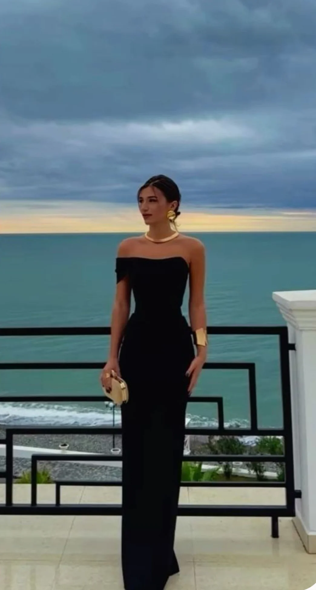 Pretty Sheath Off The Shoulder Black Long Classy Prom Dress Party Dress