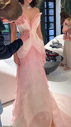 Pretty Sheath Sweetheart Floral Ombre Pink Tulle Sleeveless Classy Evening Classy Prom Dress