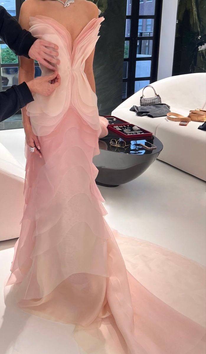 Pretty Sheath Sweetheart Floral Ombre Pink Tulle Sleeveless Classy Evening Classy Prom Dress Main image