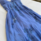 Pretty Spaghetti Straps V-Neck Beaded Backless Classy Prom Dress Party Dress