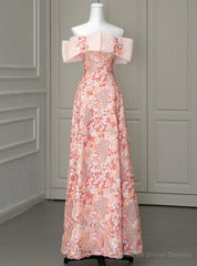 Princess Pink Tulle Sequins Strapless Prom Dress