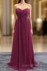 Princess Sweetheart Open-Back Evening Prom Dress