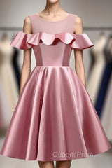 Pink Short Girls Cute Short Evening Prom Dress